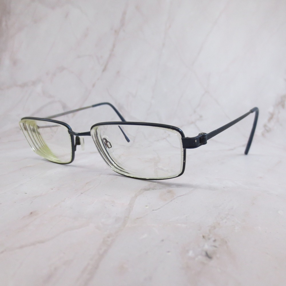 Flexon E1077 412 Navy Blue Rectangular Eyeglass F… - image 1